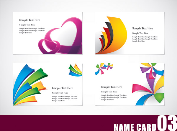 free vector Colorful card template vector